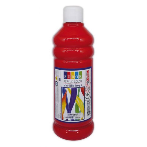 Südor Akrilfesték Piros 500 ml