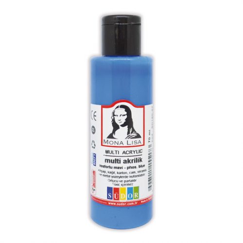 Mona Lisa Akrilfesték Neon Kék 70 ml