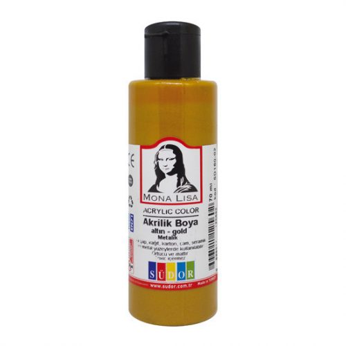 Mona Lisa Akrilfesték Metál Arany 70 ml