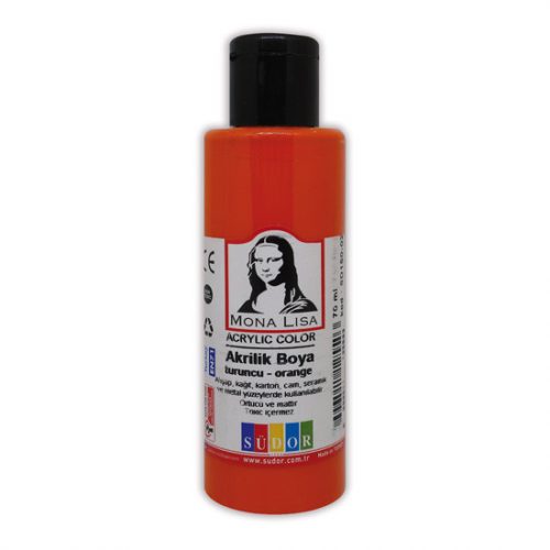 Mona Lisa Akrilfesték Narancssárga 70 ml