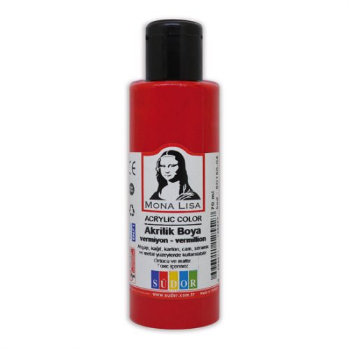 Mona Lisa Akrilfesték Piros 70 ml