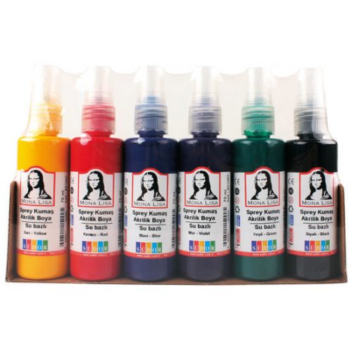 Mona Lisa Textilfesték Készlet Pumpás Kivitelben 6x70 ml