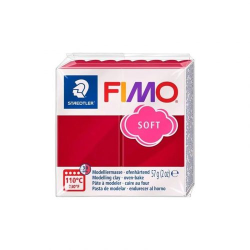 Fimo Süthető Gyurma Soft 57 gramm Meggypiros