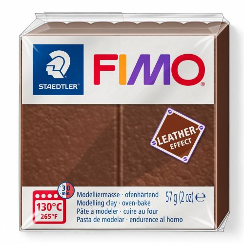 Fimo Süthető Gyurma Leather Effect 57 gramm Dió